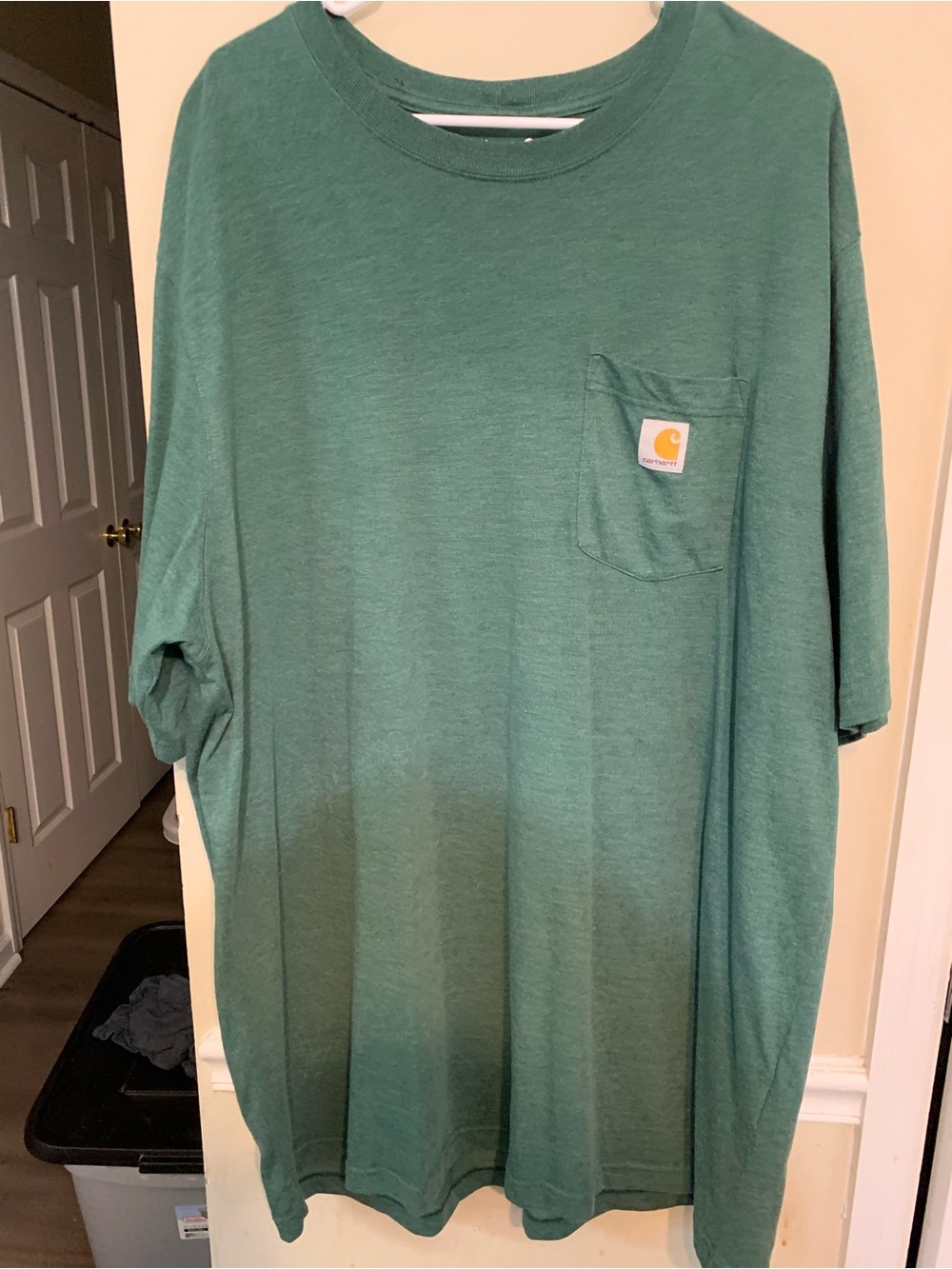 Carhartt Short-Sleeve Pocket Tee in Heather Green